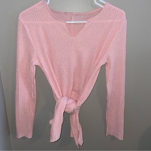 Light Pink Lightweight Longsleeve Top || Versatile Styling Optionals For Women